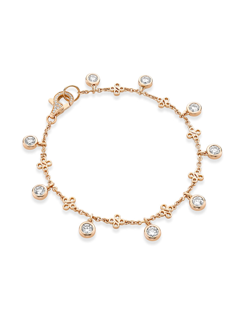 Beach Rose Gold Diamond Bracelet