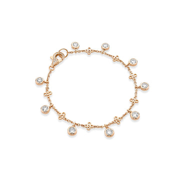 Beach Rose Gold Diamond Bracelet
