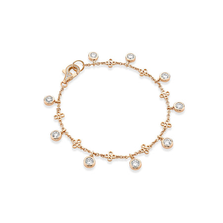 Beach Rose Gold Diamond Bracelet
