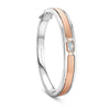 Manhattan Ashoka White and Rose Gold Bangle