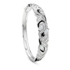 Africa Zebra Platinum Diamond Bangle