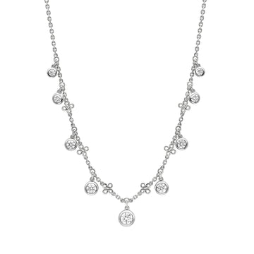 Beach Platinum Diamond Necklace