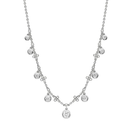 Beach Platinum Diamond Necklace