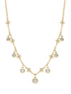 Beach Small Seven Stone Yellow Gold Diamond Necklace