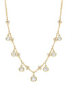 Beach Medium Seven Stone Yellow Gold Diamond Necklace