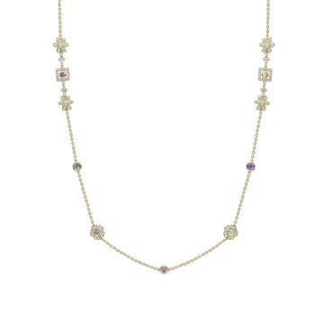 Secret Garden Long Yellow Gold Necklace