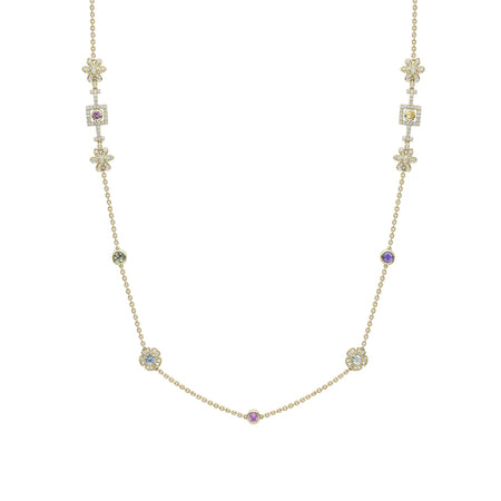 Secret Garden Long Yellow Gold Necklace
