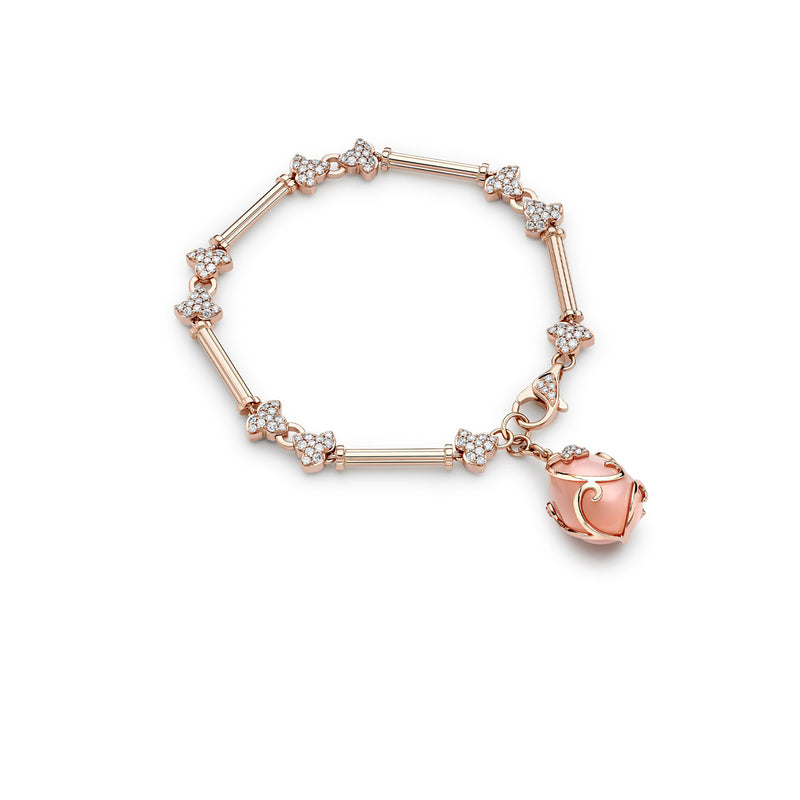 Secret Garden Pink Opal Rose Gold Bracelet