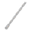 Secret Garden Pink and White Diamond Platinum Bracelet