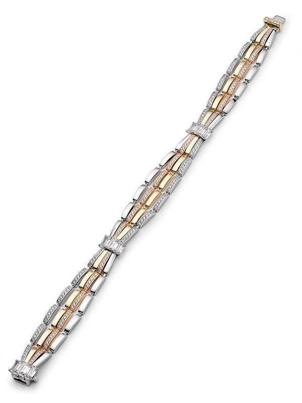 Ribbons Multi-Tone Ashoka Diamond Bracelet