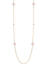 Raindance Diamond Enamel Long Yellow Gold Necklace