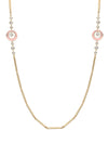 Raindance Diamond Enamel Long Yellow Gold Necklace