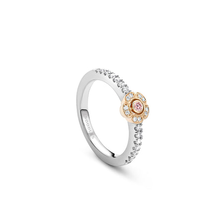 Secret Garden Pink Diamond Flower Ring