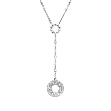 Circus Small White Gold Diamond Pendant