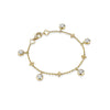 Beach Medium Yellow Gold Diamond Bracelet