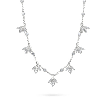 Secret Garden Kite Diamond Platinum Necklace