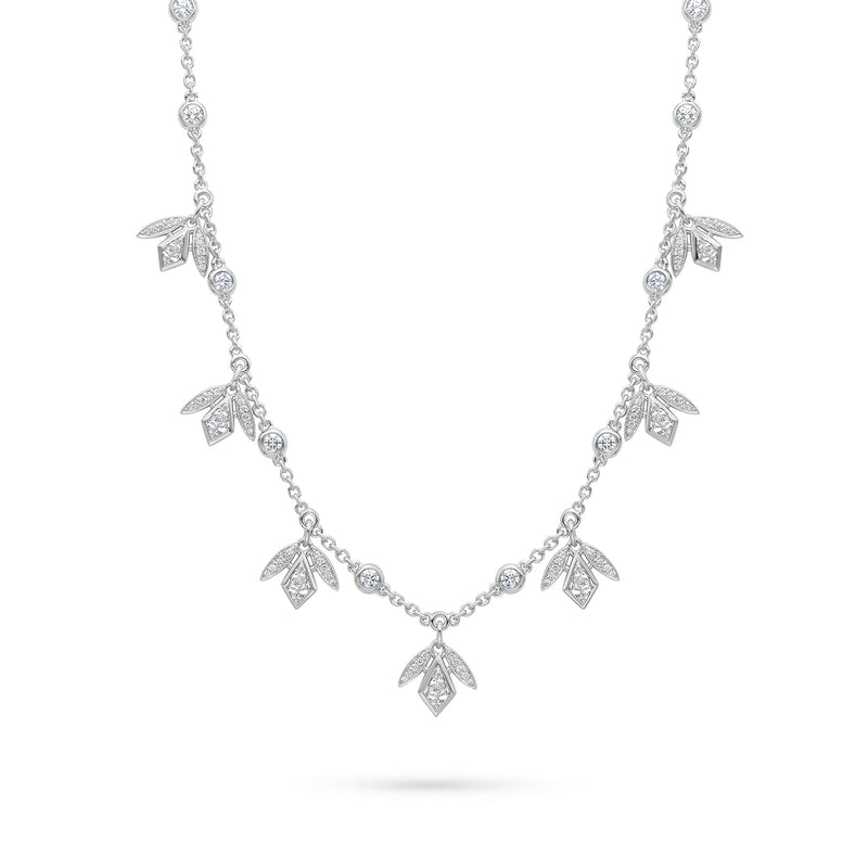 Secret Garden Kite Diamond Platinum Necklace