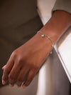 Beach Large Platinum Diamond Bracelet