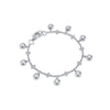 Beach Large Platinum Diamond Bracelet