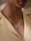 Beach Sapphire and Diamond Pendant