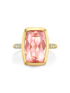 Florentine Dolce Vita Morganite Yellow Gold Ring