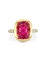 Florentine Dolce Vita Pink Tourmaline Yellow Gold Ring