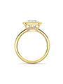 Florentine Oval Diamond Yellow Gold Ring