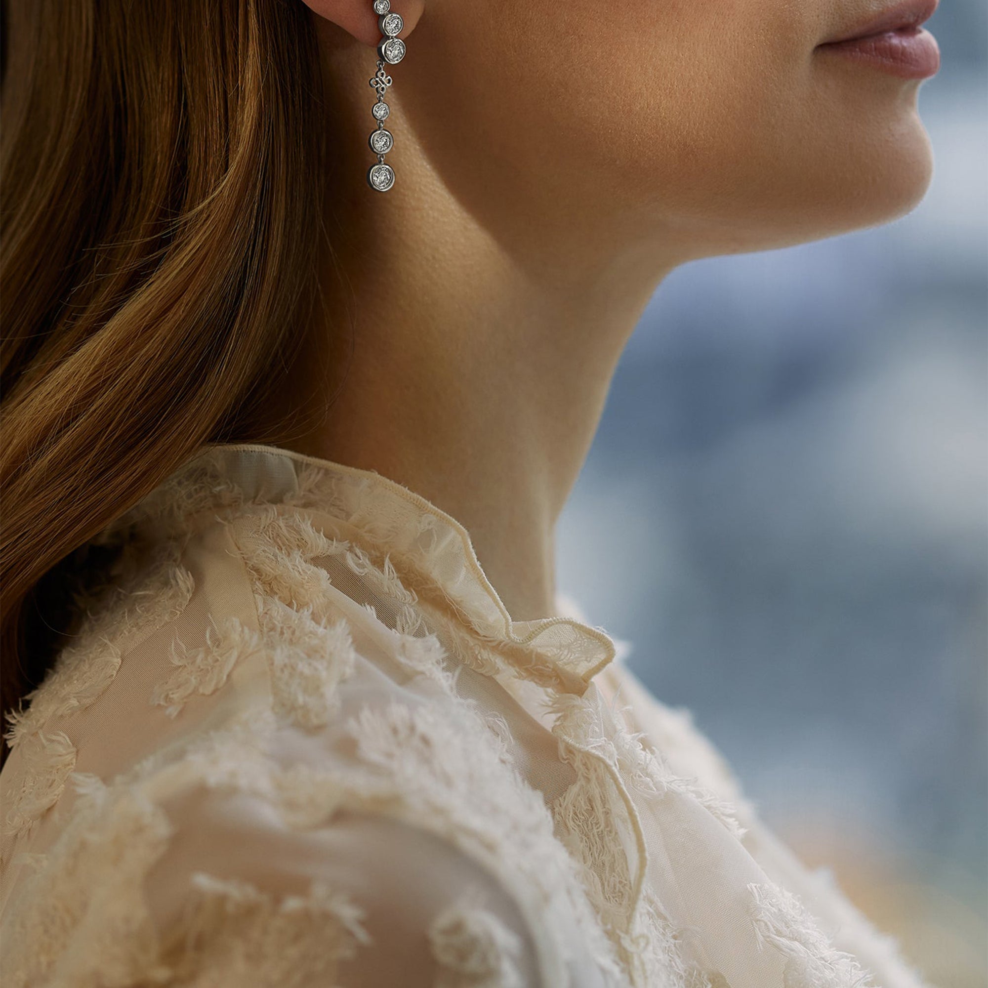 Beach Detachable Long Drop Earrings