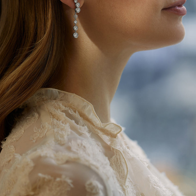 Beach Detachable Long Drop Earrings