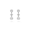 Beach Platinum Detachable Diamond Drop Earrings