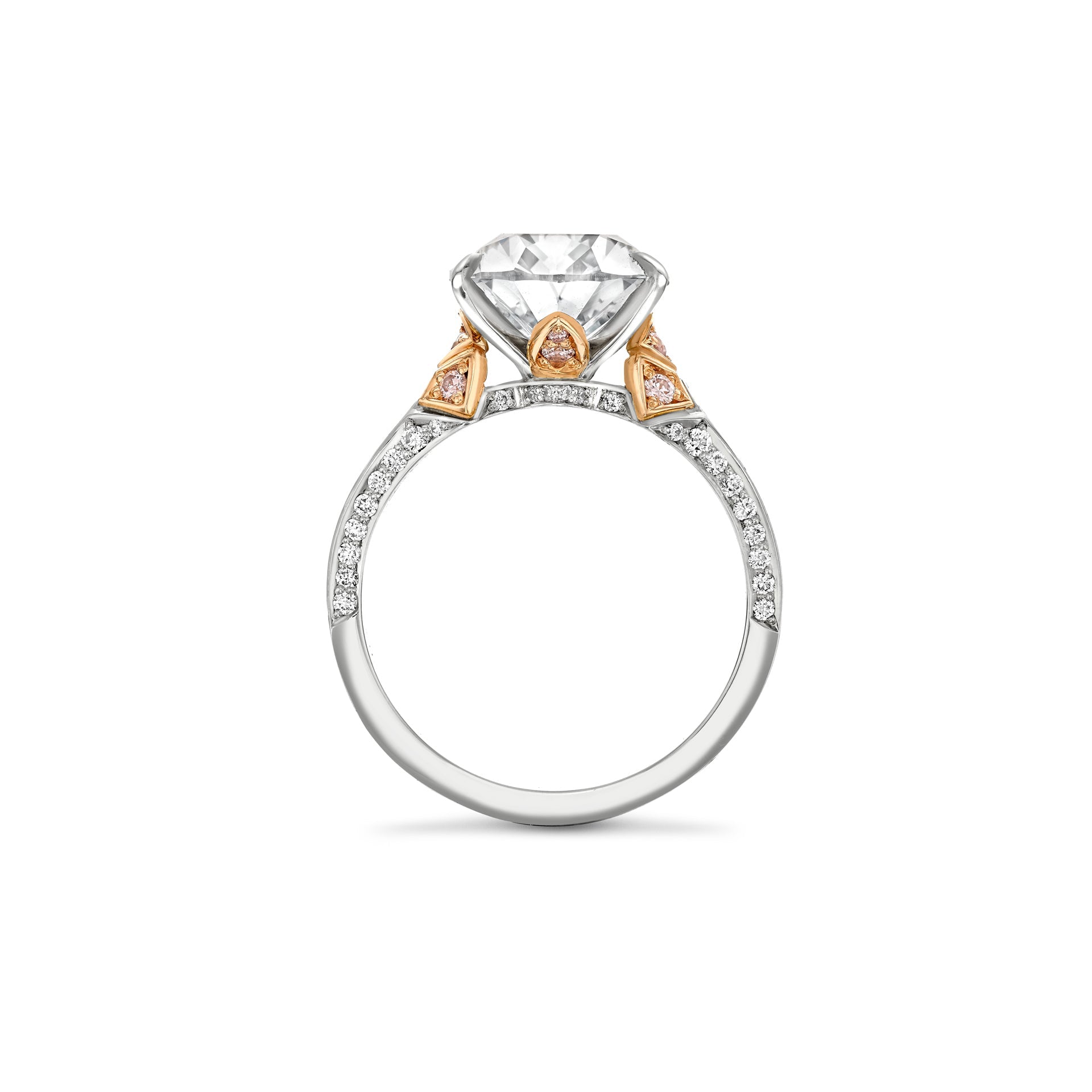Peace of Mined Pear Cut Diamond Platinum Ring
