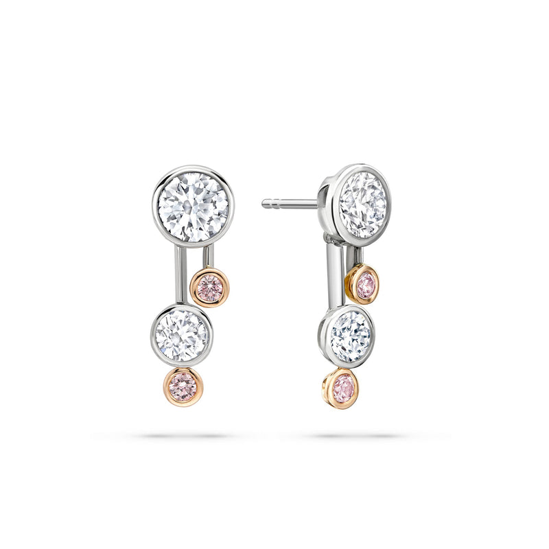 Raindance Pink Diamond Drop Earrings