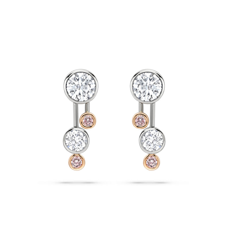 Raindance Pink Diamond Drop Earrings | Boodles