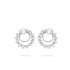 Firework Platinum Heart Diamond Earrings