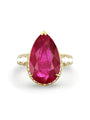 A Family Journey Rome Ruby Yellow Gold Ring