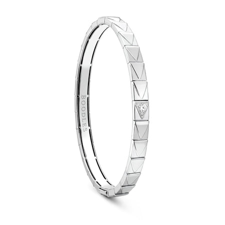 Be You White Gold Bangle