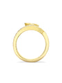 Peace of Mined Pear Yellow Diamond Yellow Gold Ring