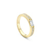 Classic Ashoka Diamond Yellow Gold Wedding Band