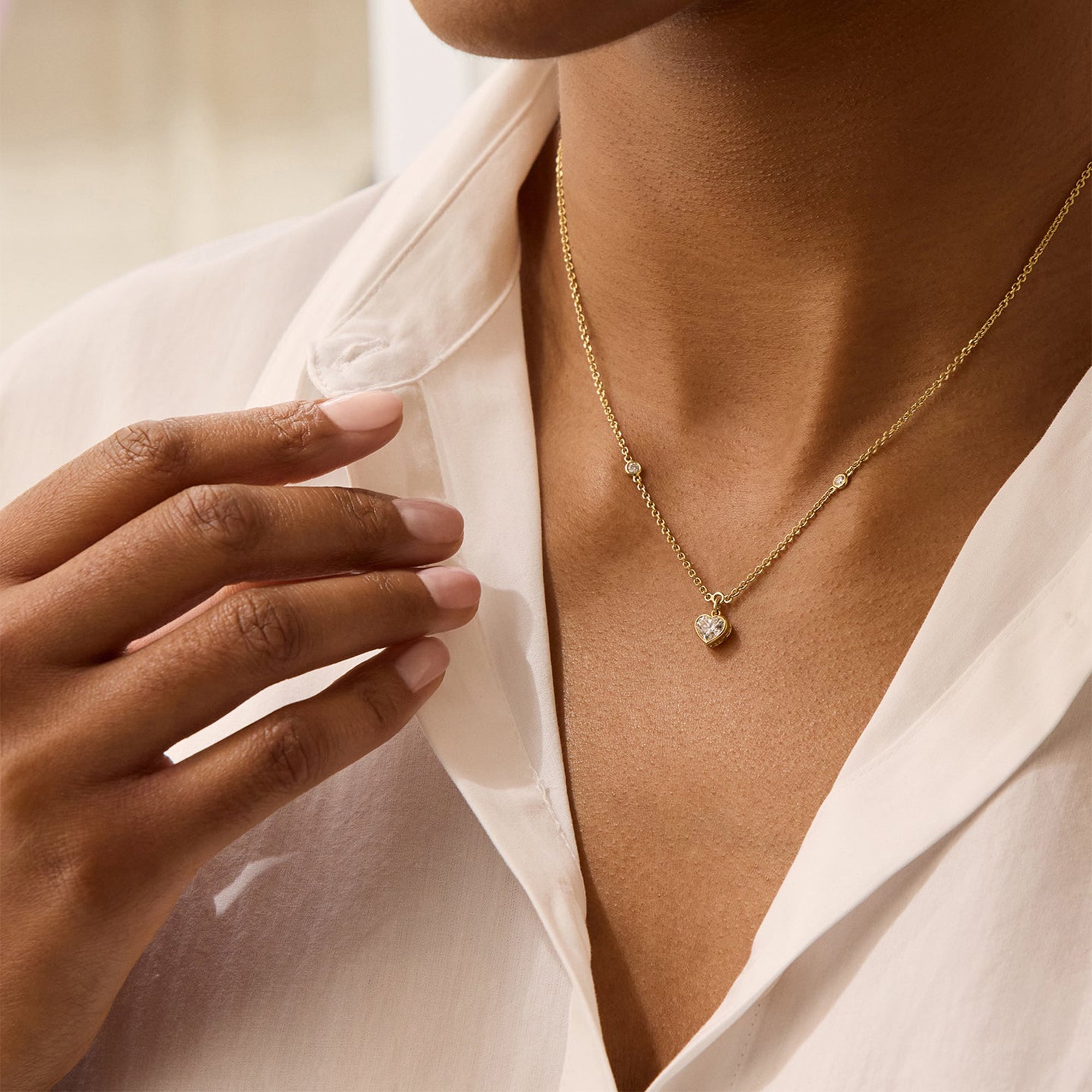 Classic Heart Diamond Pendant