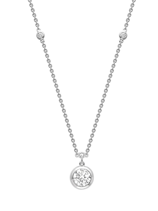 Classic Round Diamond Pendant
