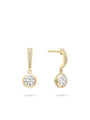 Classic Yellow Gold Diamond Drop Earrings