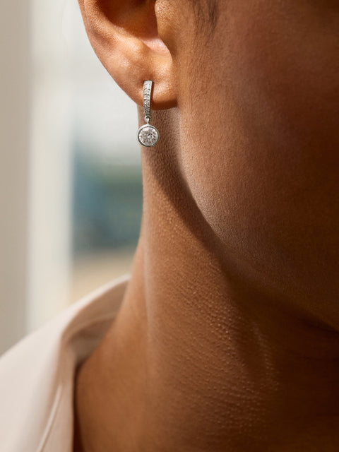 Classic Diamond Drop Earrings