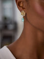 Olympian Paraiba Pearl Yellow Gold Earrings