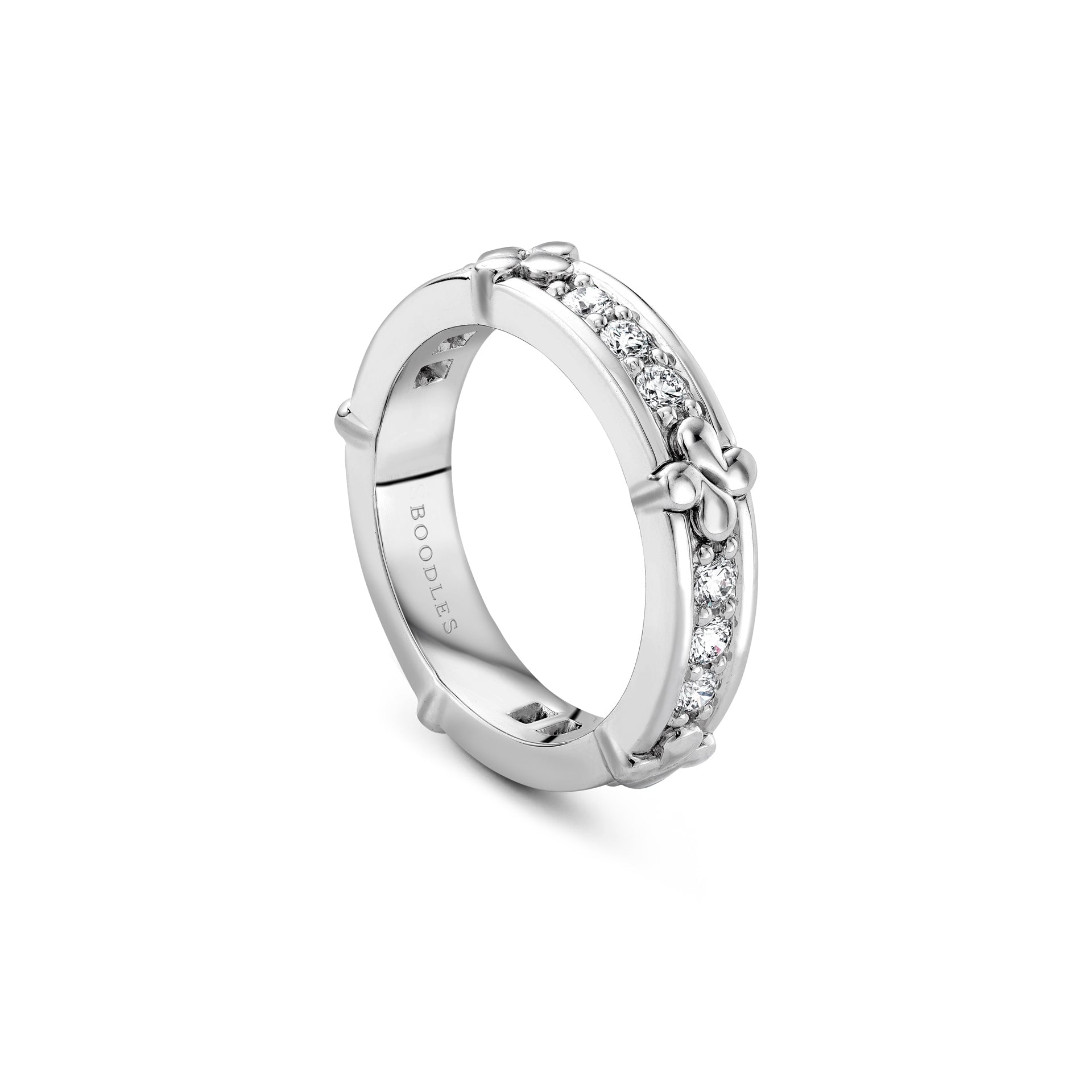Be Boodles Platinum Diamond Wedding Band | Boodles