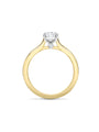 Classic Ashoka Yellow Gold Diamond Engagement Ring