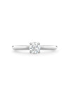 Classic Platinum Diamond Engagement Ring 0.7 Carat GVS1