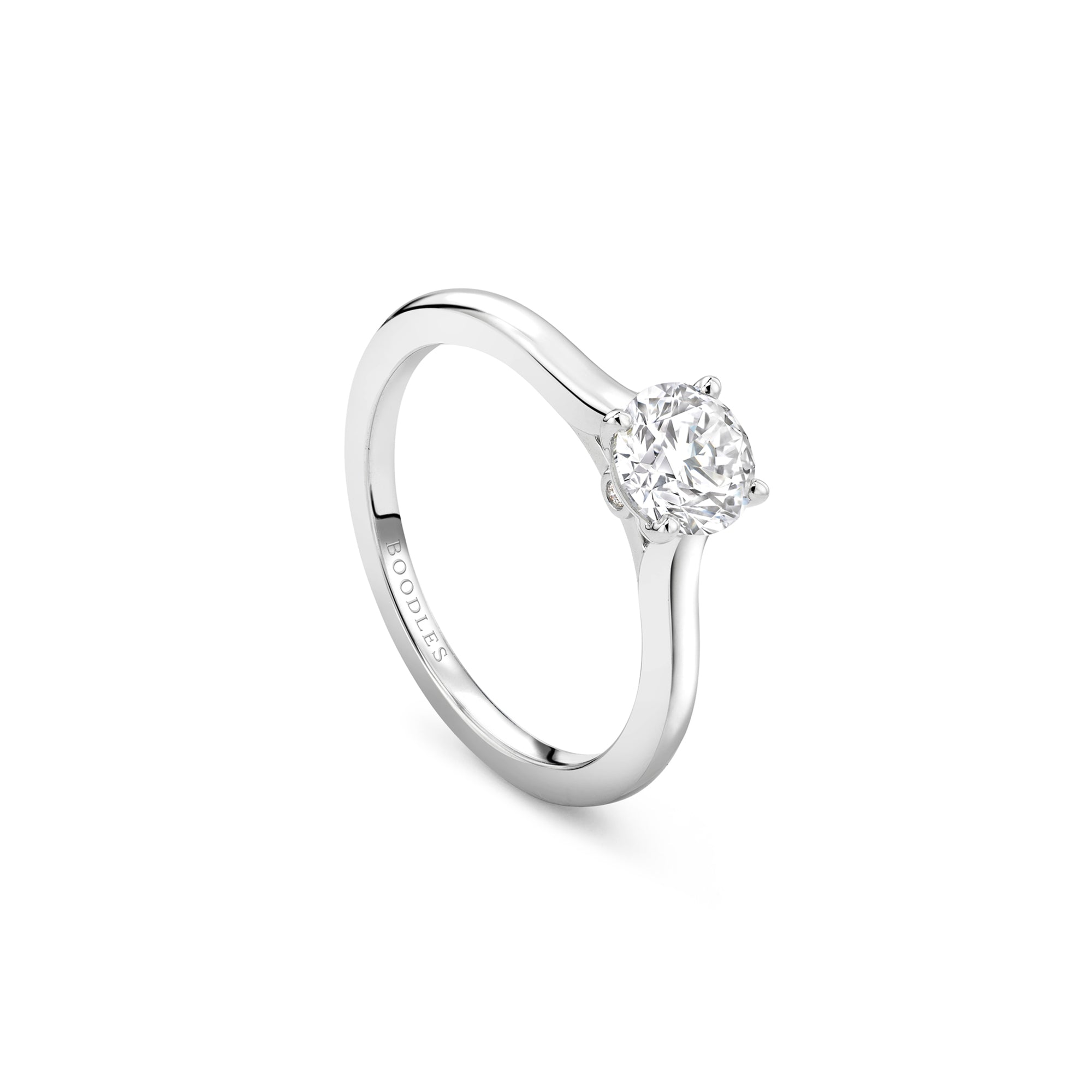 Classic Platinum Diamond Engagement Ring