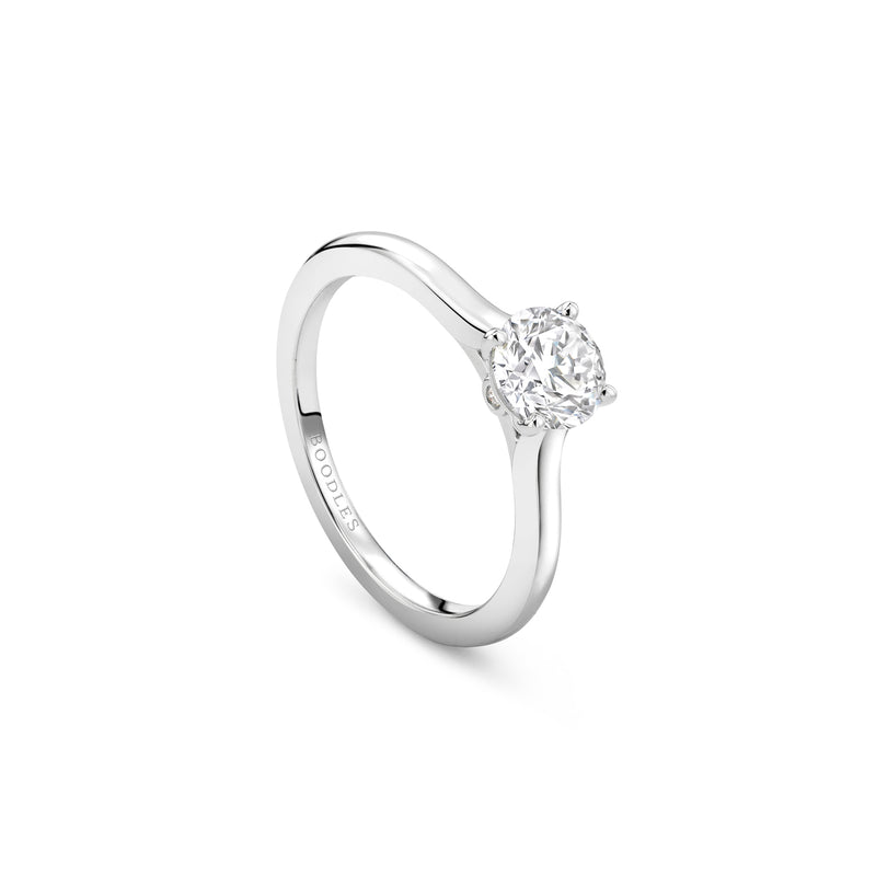 Classic Platinum Diamond Engagement Ring