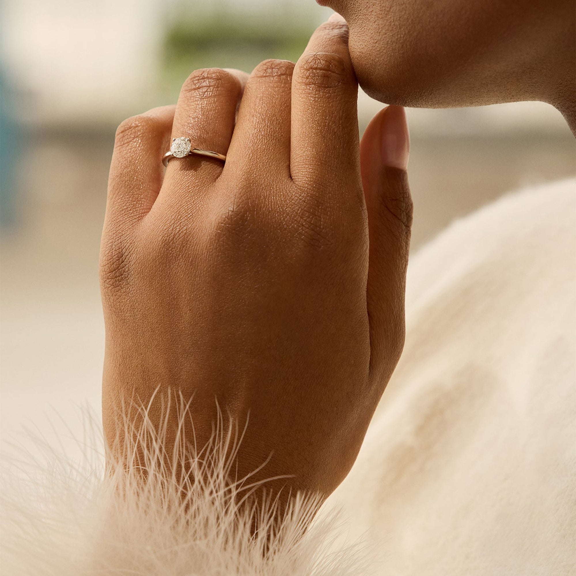 Classic Platinum Diamond Engagement Ring