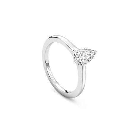 Classic Pear Diamond Platinum Engagement Ring | Boodles